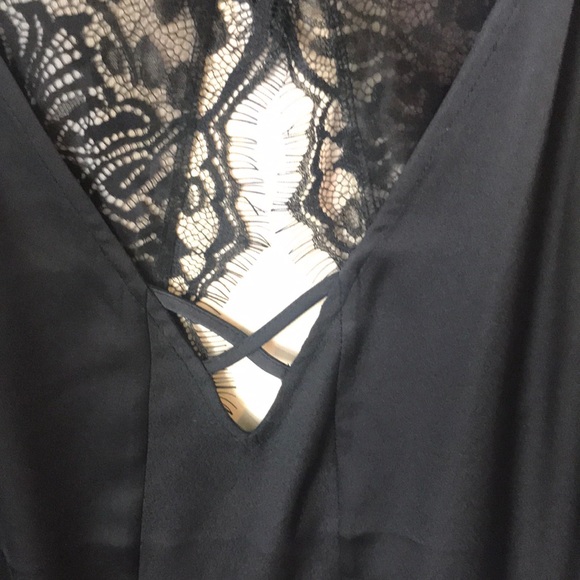 Silky and lacy black tank! - Picture 2 of 3